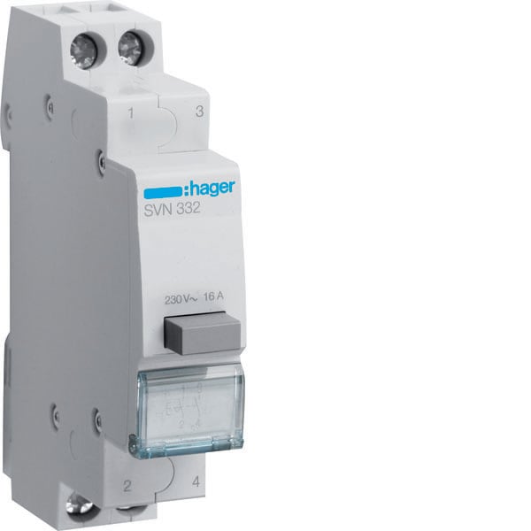 HAGER - HAGSVN332 Druckschalter 16A 2S 230V AC 1PLE