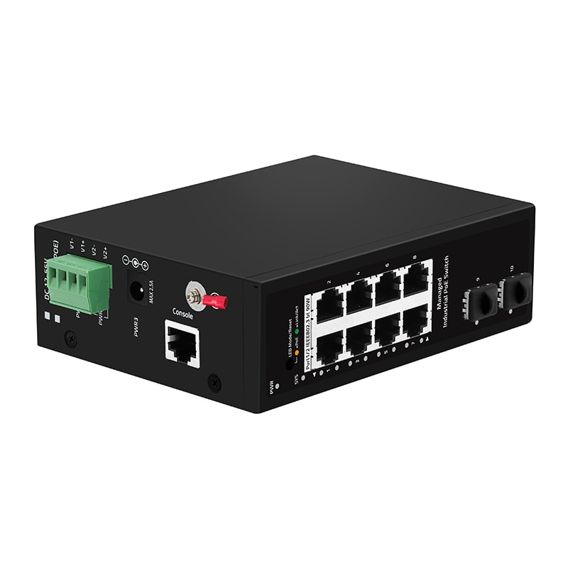 FTE MAXIMAL ITALIA S - FTESWDP08-2 SWDP08-2 Switch Ind. GB 8xRJ45 POE + 2SF
