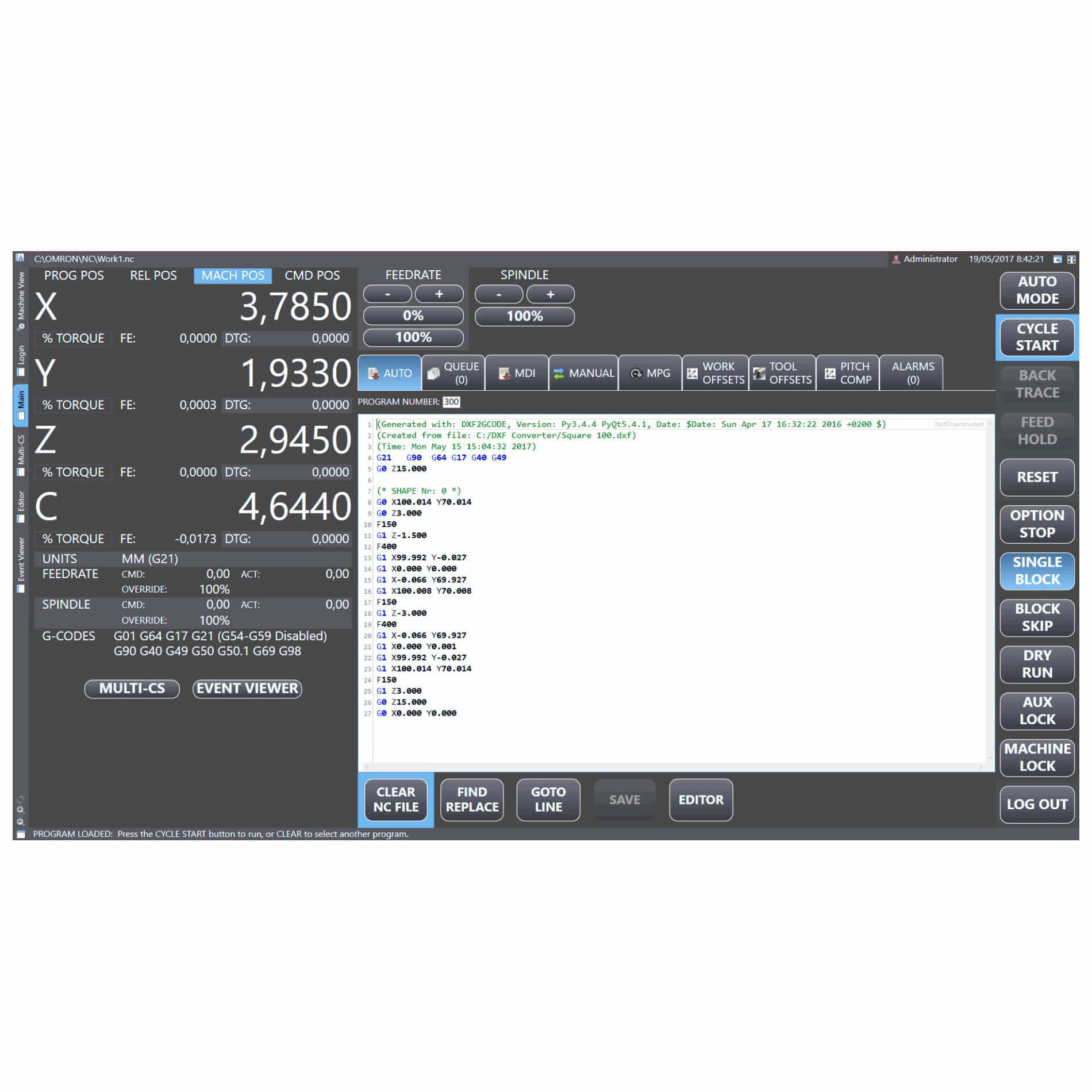 OMRON - OMRSYSMACRTNC0001L PLC- CNC LICENZA AGGIUNTIVA