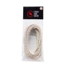 LE PROLUNGHE SAS - PRG5927/10 TRECCIA SETA 3G0.50 BIANCO MT. 10