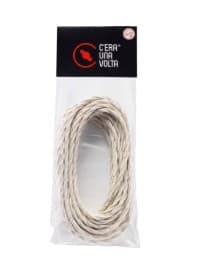 LE PROLUNGHE SAS - PRG5927/10 TRECCIA SETA 3G0.50 BIANCO MT. 10
