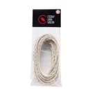 LE PROLUNGHE SAS PRG5927/10 TRECCIA SETA 3G0.50 BIANCO MT. 10