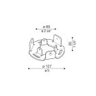 LOMBARDO - LOMLB1280003 STAFFA TOK IN ACCIAIO