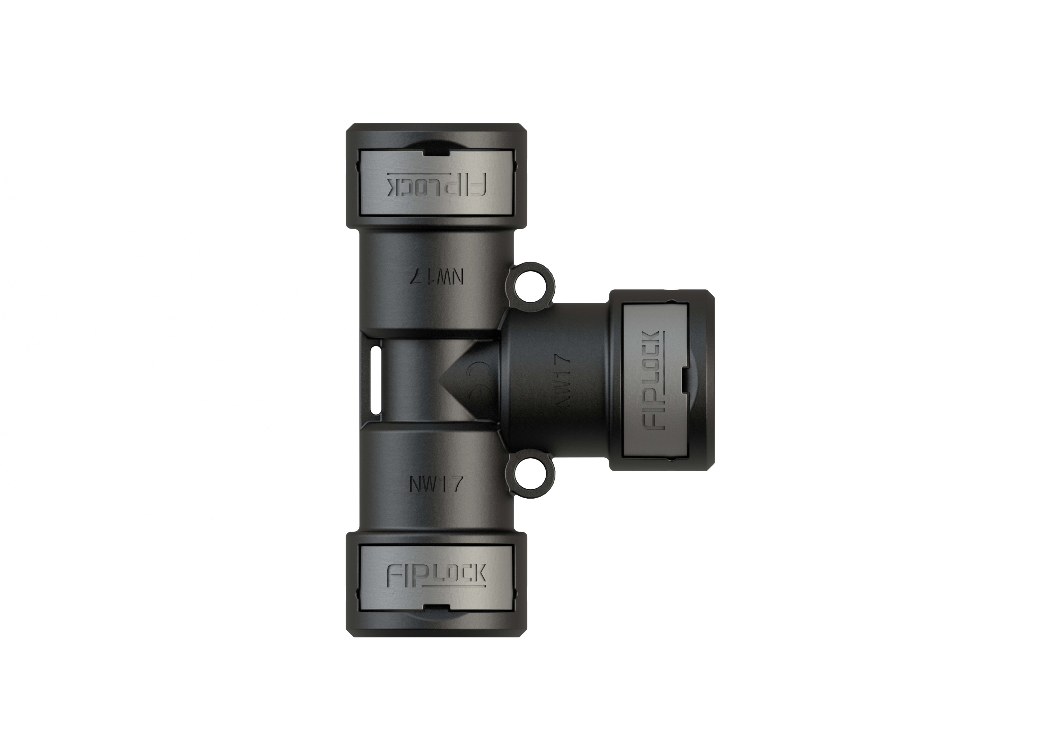 EURO 2000 SPA UROP61112 RACCORDO PA6 A T NW 12-12-12 IP69 NERO