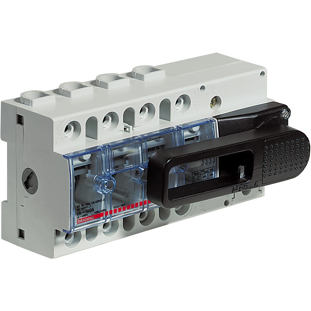 BTICINO BTIT7134WF/125 SEZIONATORE MW160 4P 125A FRONTALE