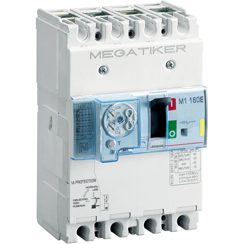 BTICINO BTIT714E125DB M1 160E - MAGN+DIFF BASE 3P+N/2 125A 16K