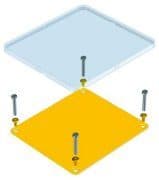 CABUR SRL CBRTA100090YS TA100090Y TARGA IDEN QUAD. 100X90 GIALLA