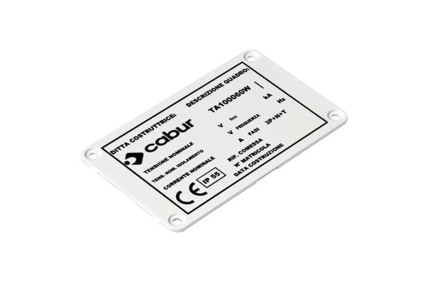 CABUR SRL CBRTA100090 TA100090 TARGA QUADRO 100X90
