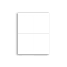 CABUR SRL - CBRTA4090AW TA4090AW TARG. ADESIVA BIANCA 40X90