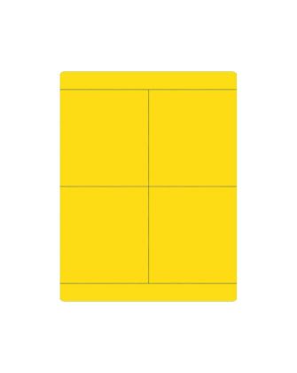 CABUR SRL - CBRTA3070AY TA3070AY TARG. ADESIVA GIALLA 30X70