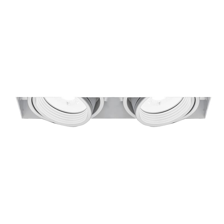 ROSSINI RSSTAK002B DOWNLIGHT DOPPIO QUADRATO RASATO CARDANI