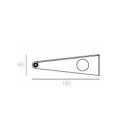 TARGETTI TAR1E2753 JEDI LIN PRJ WALL MOUNTING BRACKET L