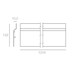 TARGETTI TAR1E2760 LIN PRJ ACC HIDING PLATE ANTIGLARE L1200