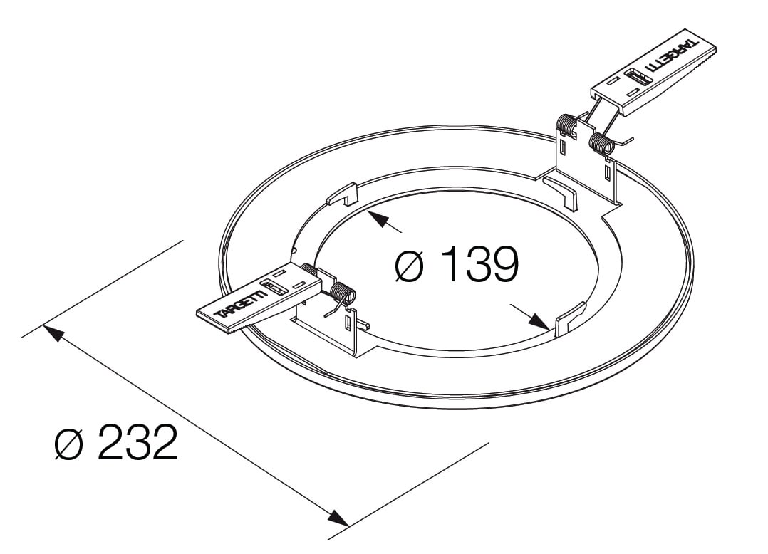 TARGETTI - TAR1T3725 ACC KIT RETROFIT CCTLED