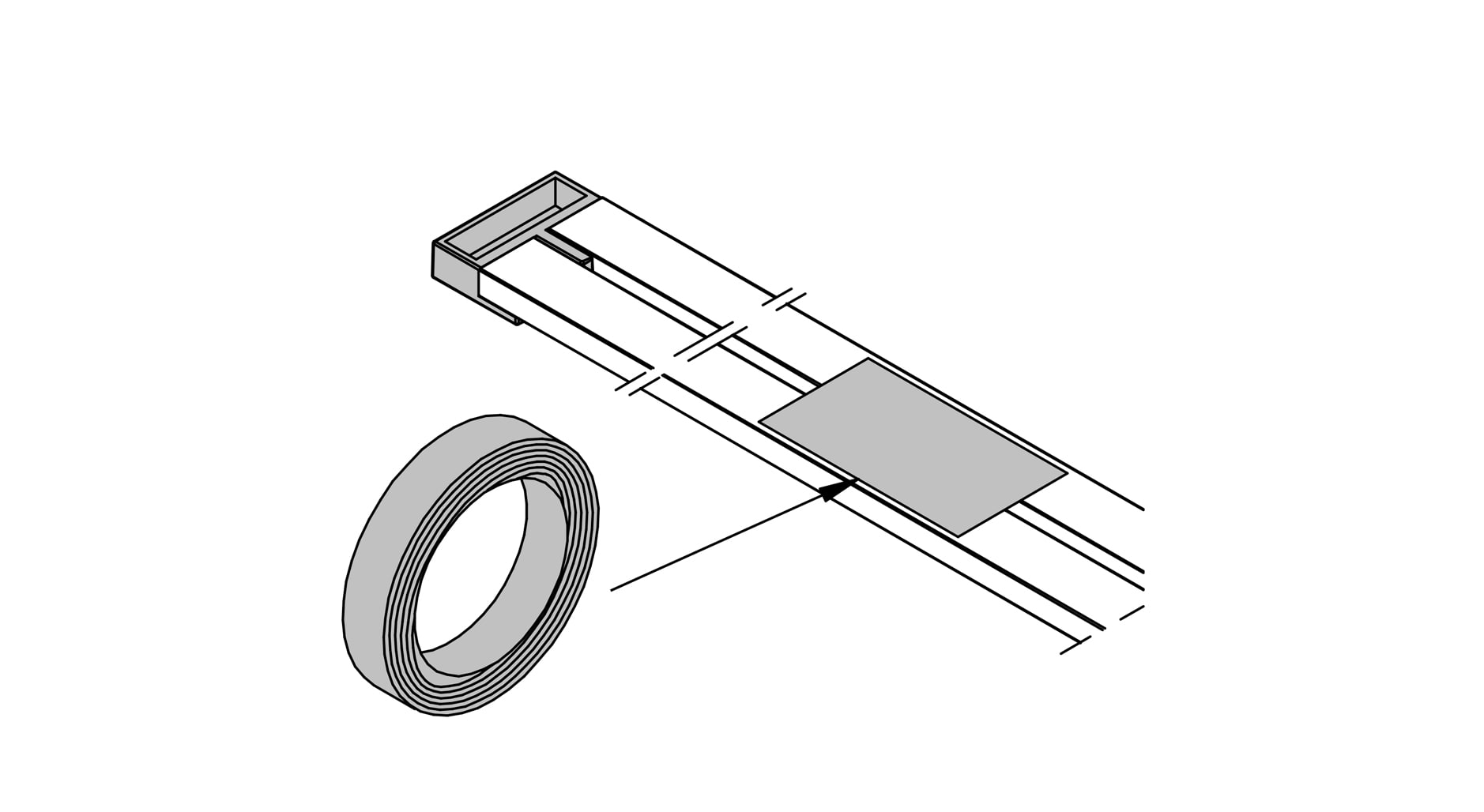 TARGETTI - TAR1T7098 BI-ADHESIVE TAPE 10M