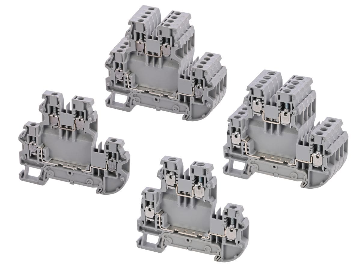 CEMBRE SPA CEMTBS4-L2 MORS.X GUIDA DIN,A VITE,2 LIV.SEZ.4MM2 G