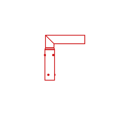 TECNOPALI SRL TCPFAPA025LZIS001N BRACCIO A SQUADRO SINGOLO PSI 250