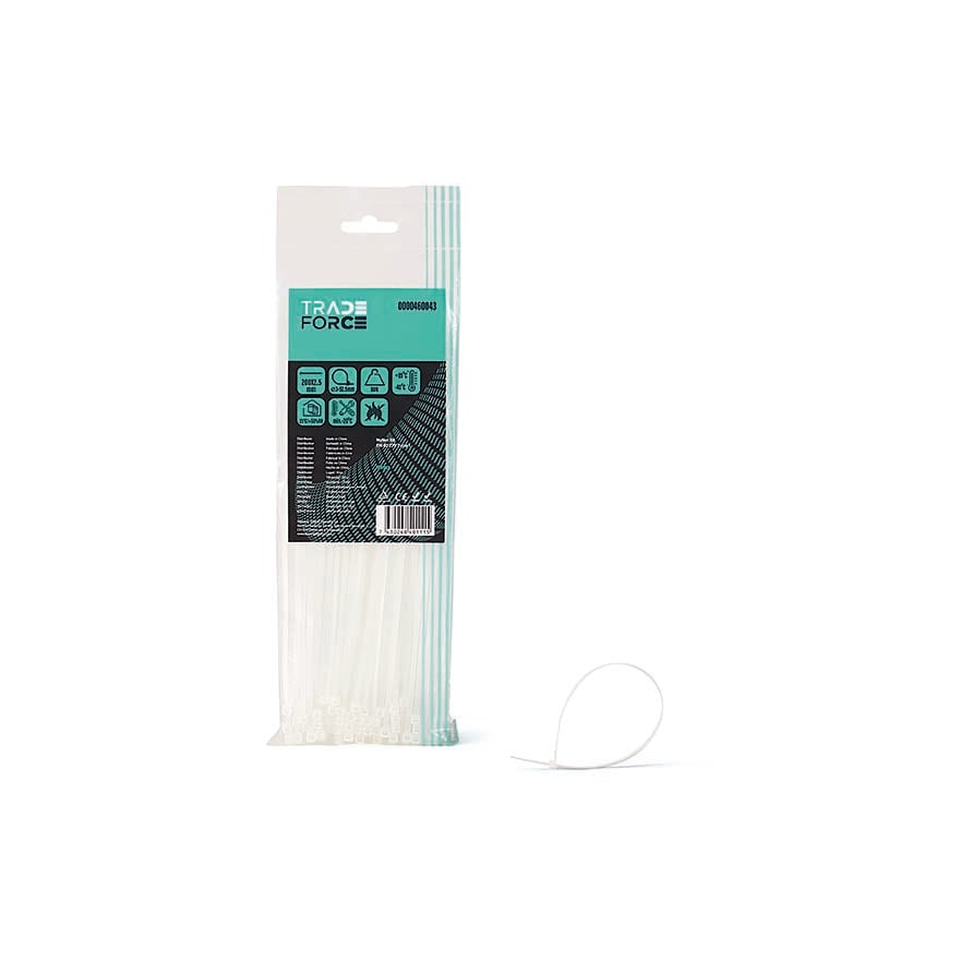 TRADEFORCE TDM0000460043 FASCETTA NATURALE 200X2,5MM CF 100PZ