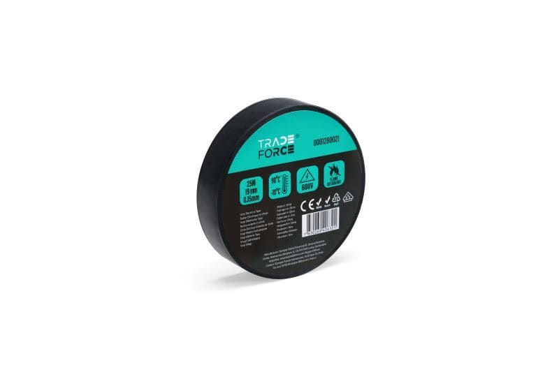 TRADEFORCE TDM0001280021 NASTRO ISOL.PVC 0.15X19MMX25M NERO