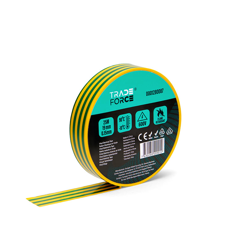 TRADEFORCE TDM0001280087 NASTRO ISOLATO PVC 0.15X19MMX25M G/V
