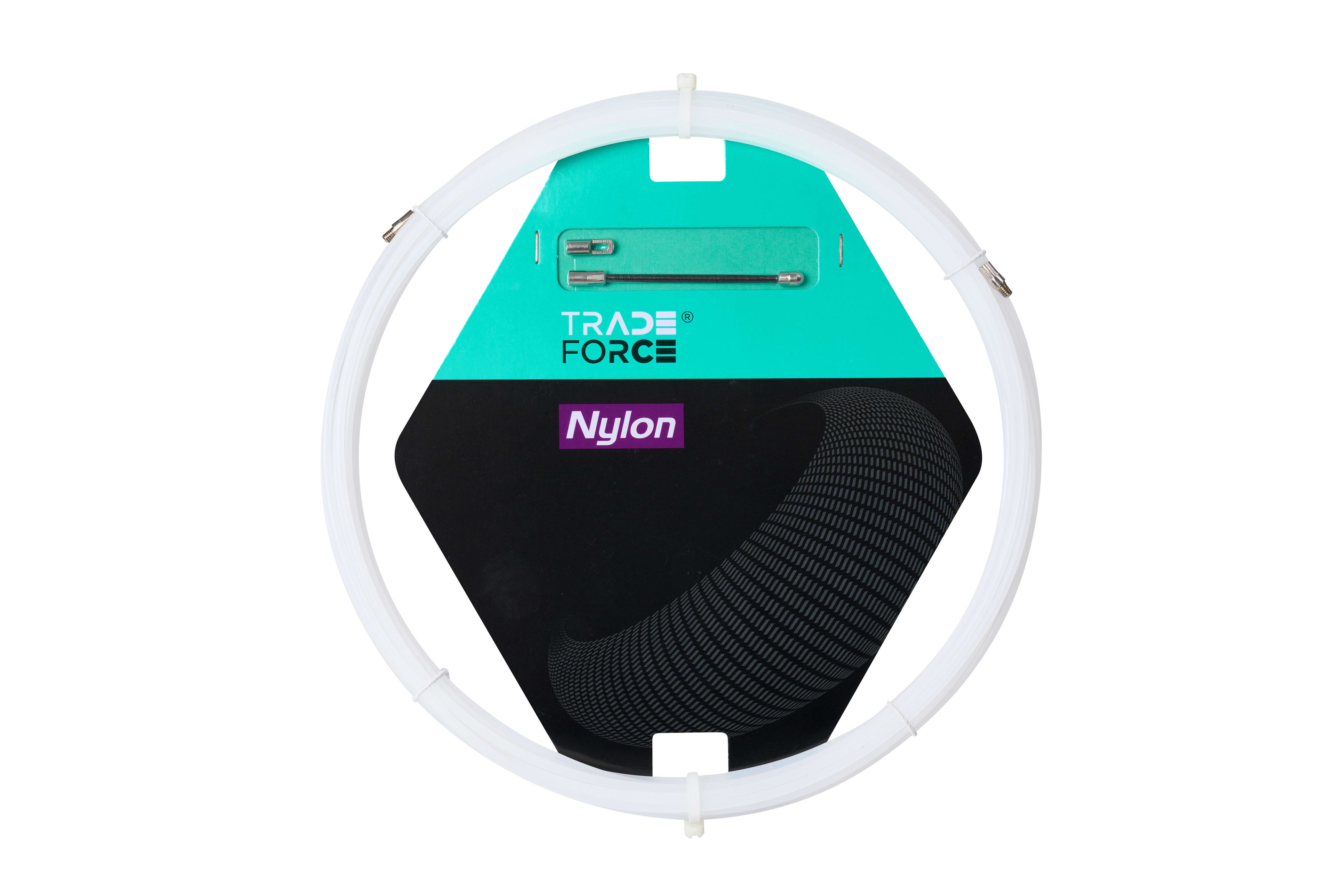 TRADEFORCE TDM0001670002 SONDA P/CAVI 4MM IN NYLON BIANCO - 20MT