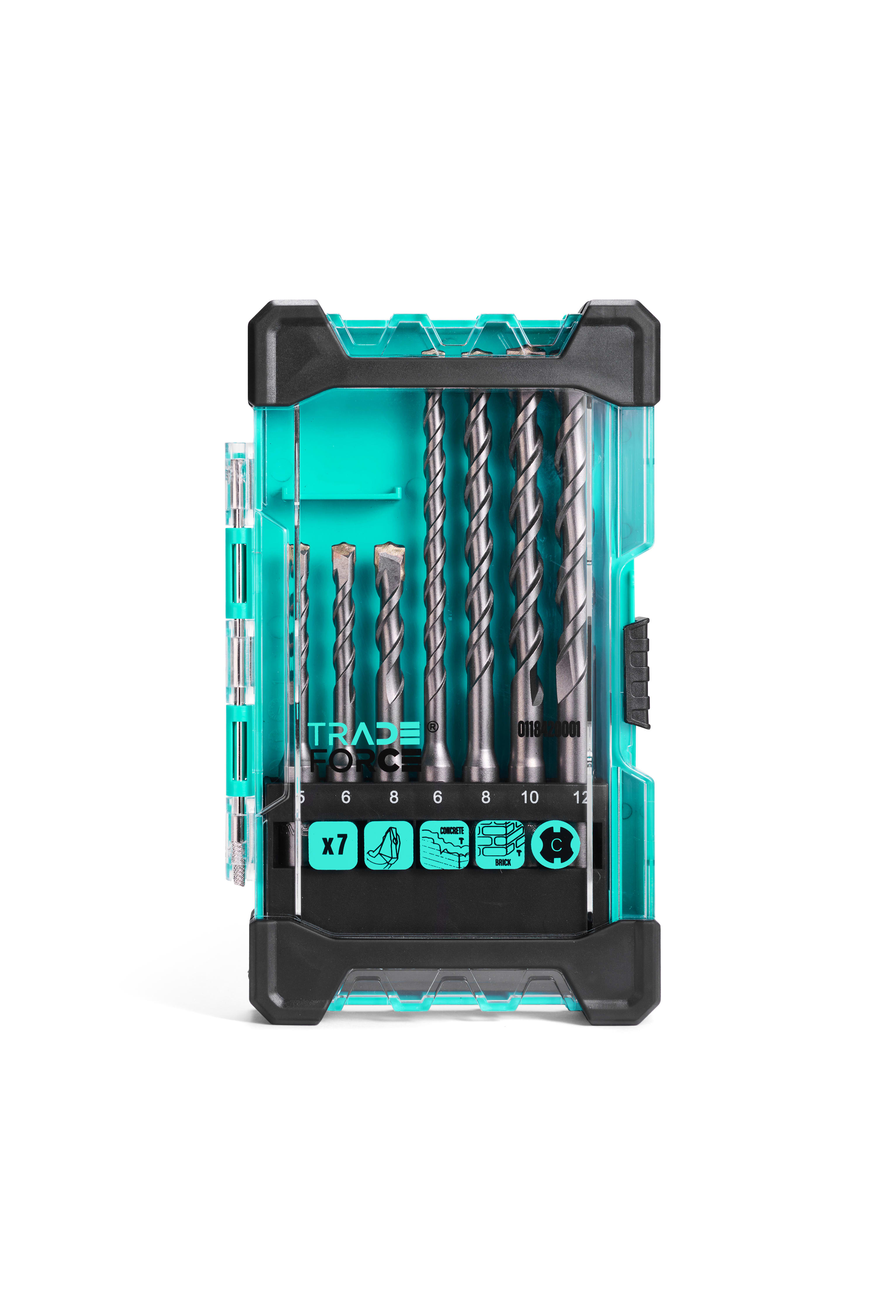 TRADEFORCE TDM0118420001 SET 7 PUNTE MASONRY SDS+-2 TAG. MISTE