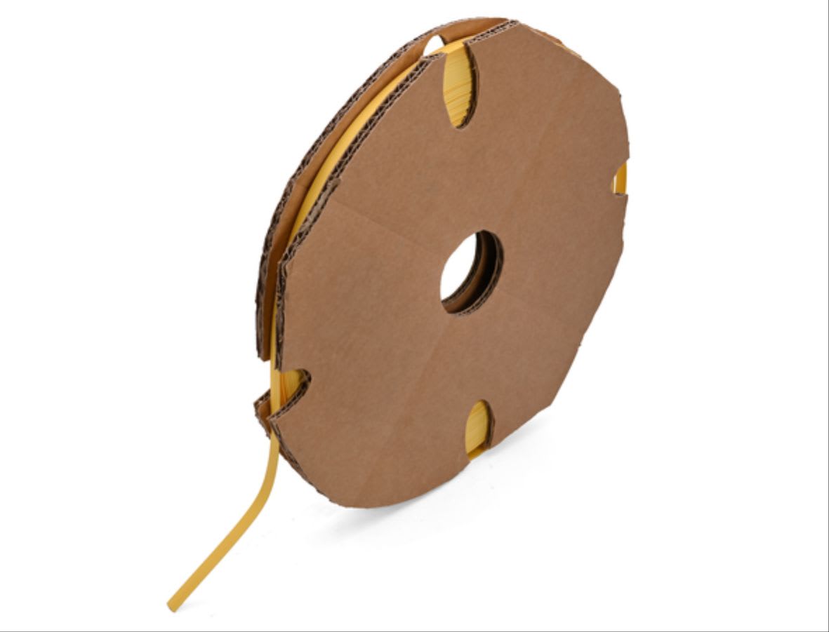 CEMBRE SPA - CEMM2-190-YE3 TERMORESTRINGENTE SEGNACAVO TERMO-ROLL M2, GIALLO, MEDIUM GRADE, STAMPABILE SU DUE LATI, DIAMETRO DEL CAVO 19,1mm, LUNGHEZZA 15m, ROTOLO