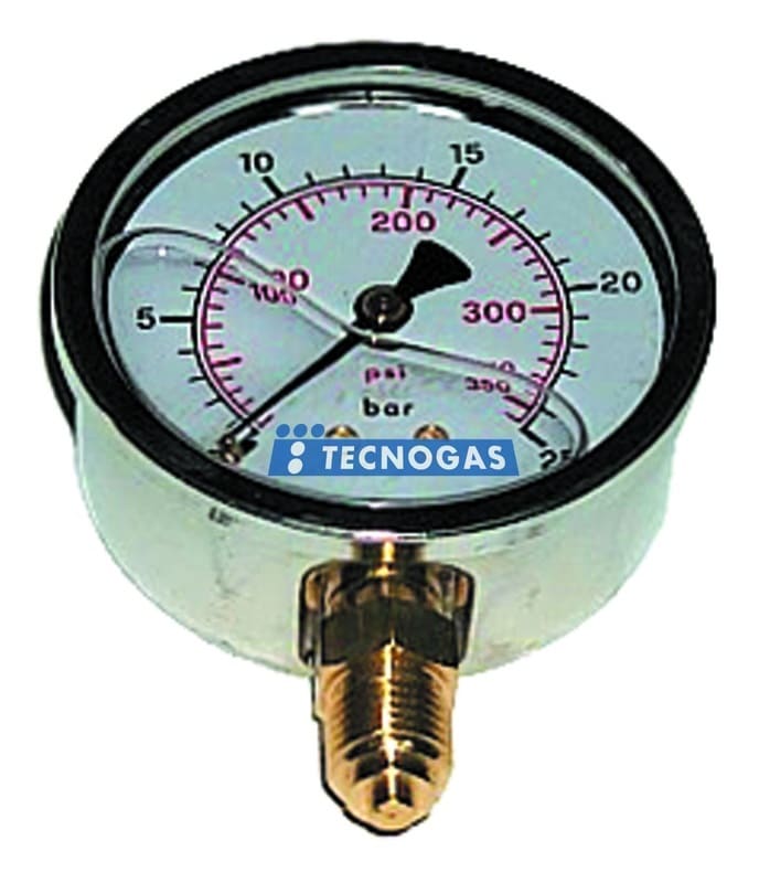 TECNOGAS SRL TGS00000006954 MANOMETRO RAD. 10BAR D.63 MM D 1/4 BAG