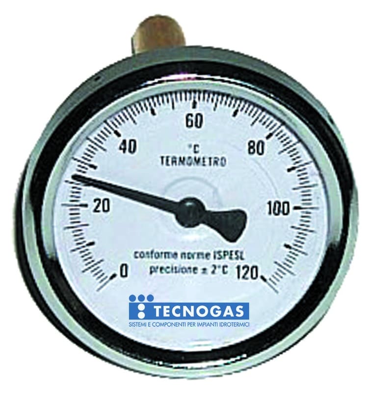 TECNOGAS SRL TGS00000R02898 TERMOMETRO BIMET.0/120 POST.D.63 GAMBO 1