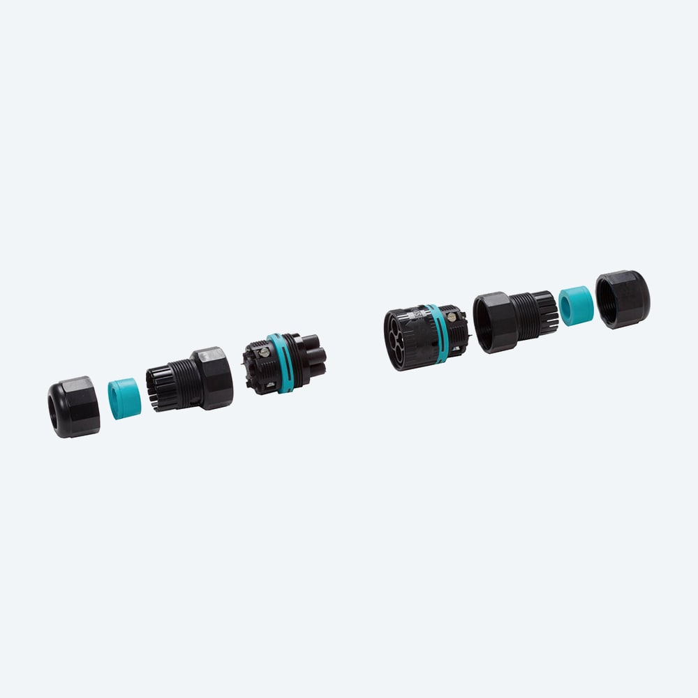 TECHNO SRL TLHTHB.387.A3E MINI-CONNECTOR PLUG 3P GRD SCREW D7-12 I
