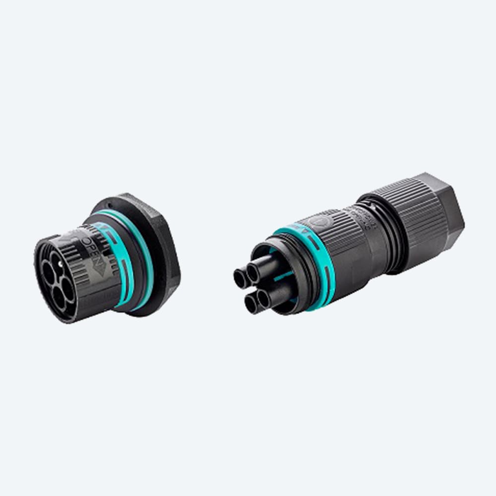 TECHNO SRL - TLHTHB.387.E4A.XD MINI-CONNECT PLUG PANEL 4P M25