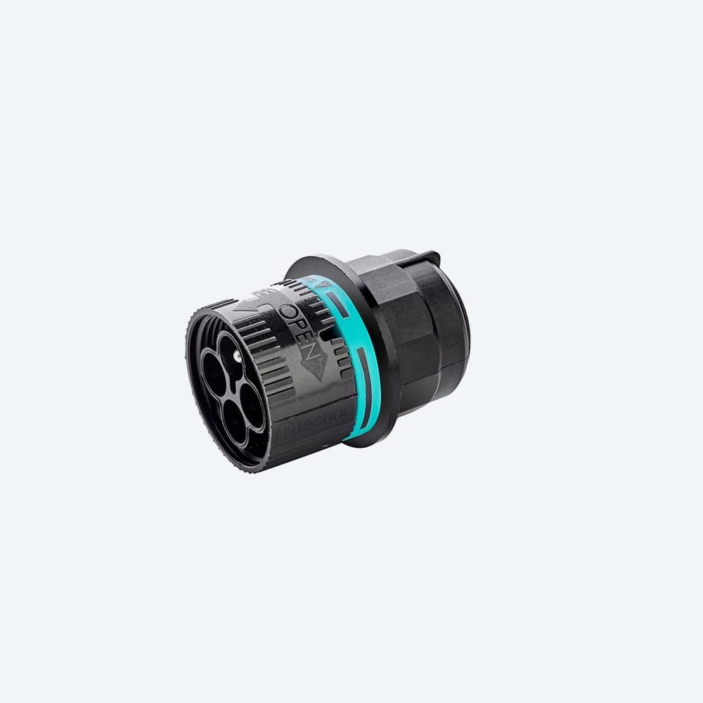 TECHNO SRL TLHTHB.387.L4A MINI-CONNECT PLUG PANEL 4P SCREW IP68 N