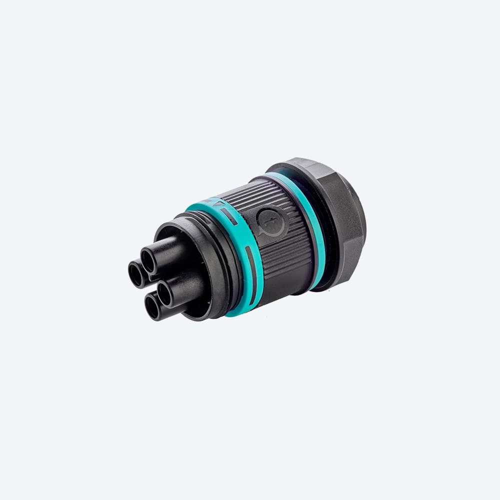 TECHNO SRL - TLHTHB.387.P3A Mini Connettore Presa pannello 3p Vite M20 IP66/IP68