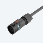 TECHNO SRL - TLHTHS.389.A4E.R KIT Mini Connettore Presa e Spina 4p Molla D7-13 IP66/IP68/IP69