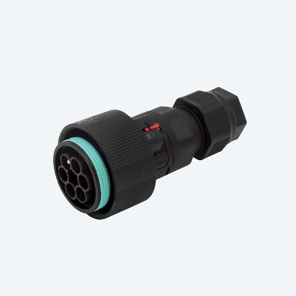 TECHNO SRL - TLHTHB.405.D2E CONNECT SOCKET/PLUG 6P SCREW D7-14 IP68