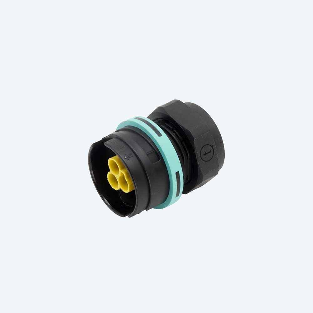 TECHNO SRL TLHTHB.406.A1G CONNECT PANEL PLUG 2P SCREW IP68 NUT