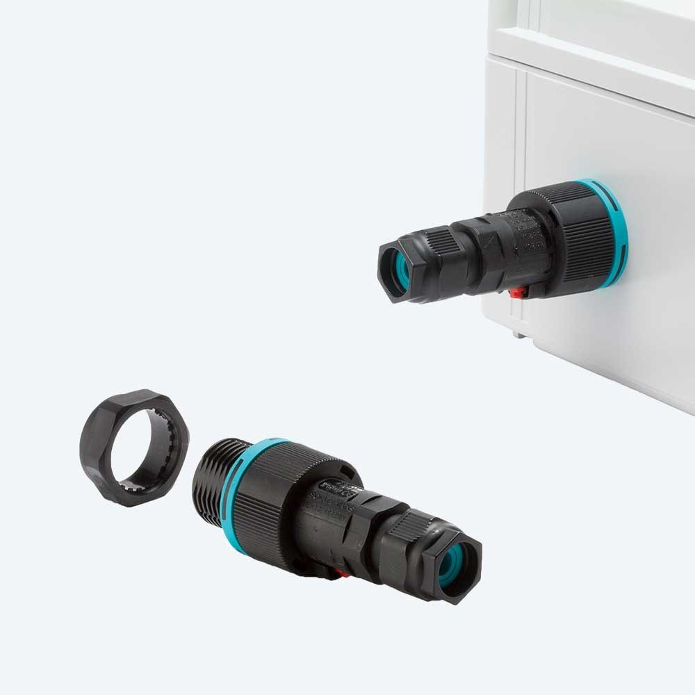 TECHNO SRL TLHTHR.406.S3B KIT CONNECT PANEL PLUG-SOCKET 3P IP68 NU
