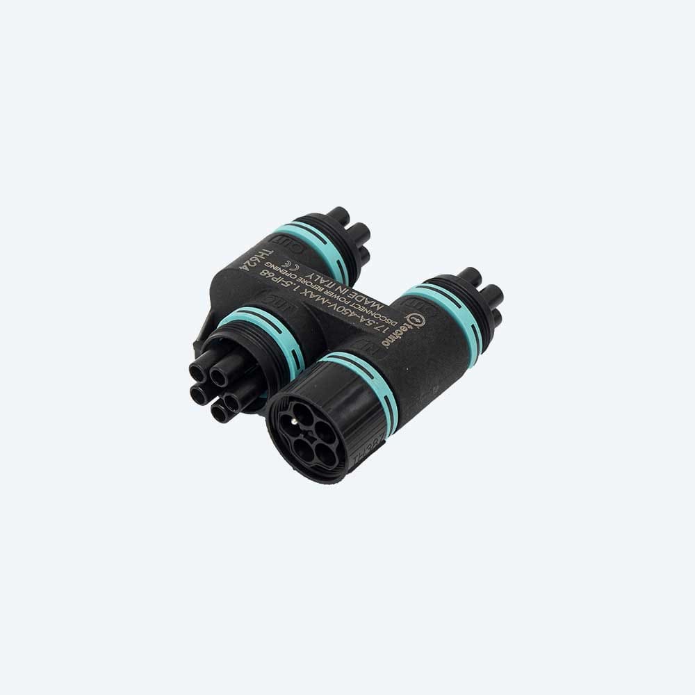 TECHNO SRL TLHTHH.624.A5A DISTRIBUTOR 4WAYS 16A 5P SCREW IP68