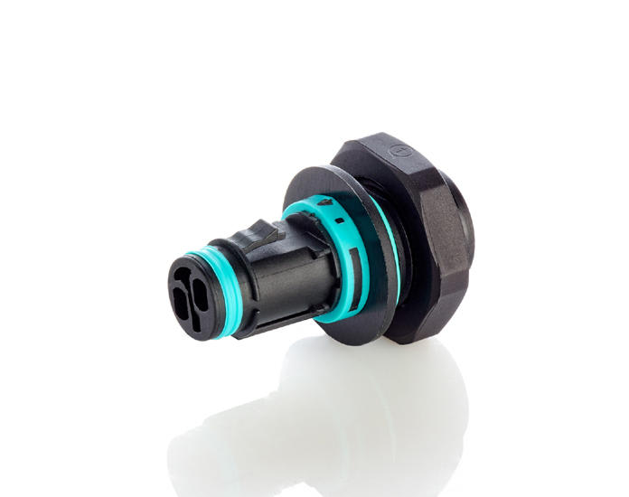 TECHNO SRL - TLHTHB.381.P2A Micro Connettore Presa pannello 2p Vite M16 IP66/IP68/IP69