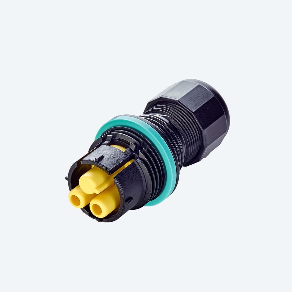 TECHNO SRL TLHTHB.384.R2A CONNECTOR SOCKET 2P SCREW D7-12 IP68