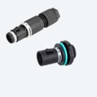 TECHNO SRL - TLHTHB.381.N3A.R KIT Micro Connettore Presa e Spina pannello 3p Vite M16 IP66/IP68/IP69