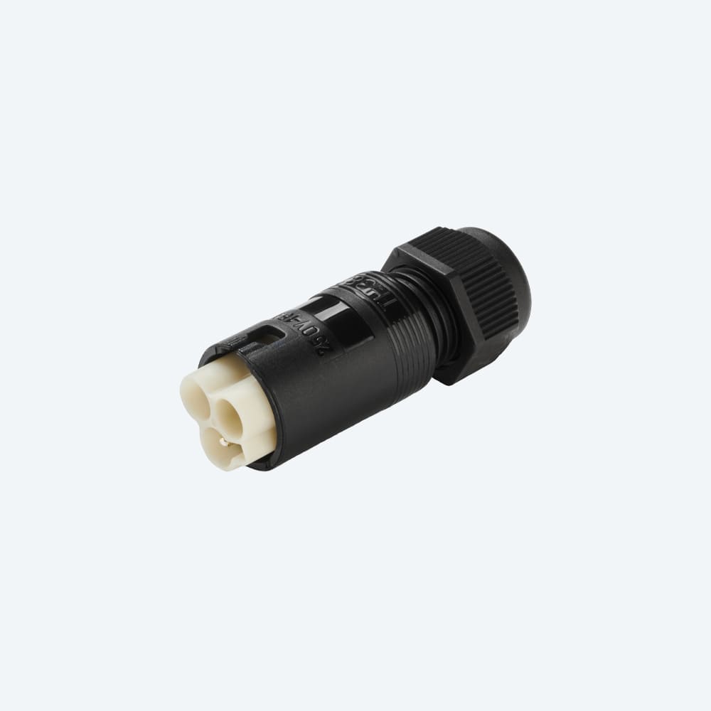 TECHNO SRL TLHTHB.382.A1A CONNECTOR PLUG 3P SCREW D7,5 IP40