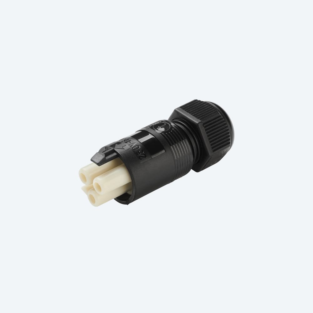 TECHNO SRL TLHTHB.382.B1A CONNECTOR SOCKET 3P SCREW D7.5 IP40