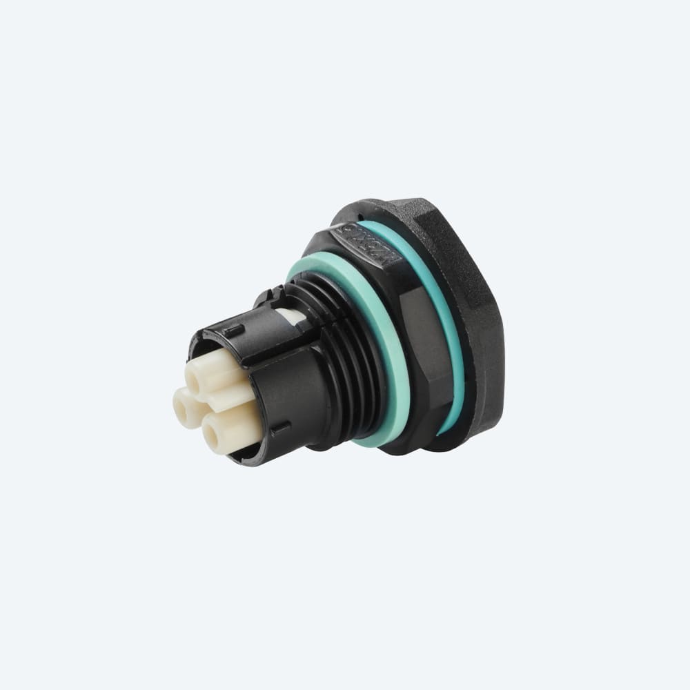 TECHNO SRL TLHTHB.385.R1A CONNECT PANEL SOCKET 3P M25 SCREW IP68