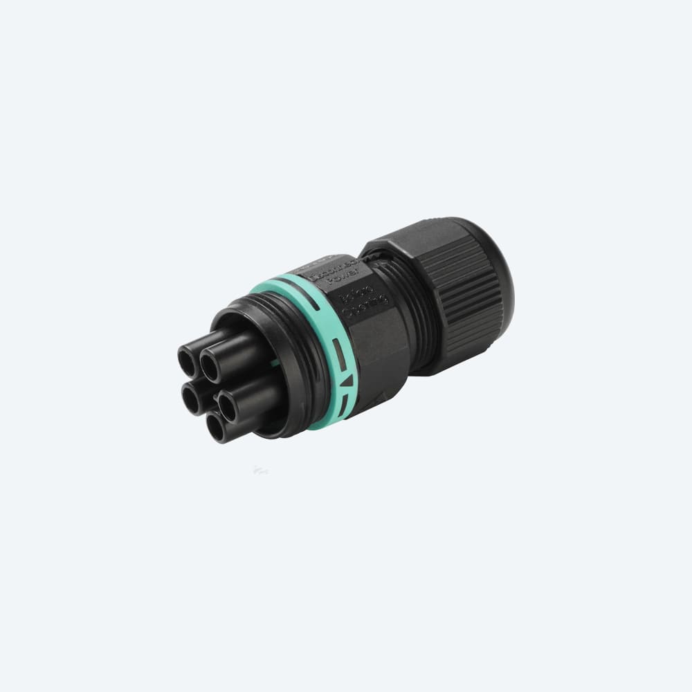 TECHNO SRL TLHTHB.387.B5E MINI-CONNECT SOCKET 5P GRD SCREW D7-12 I