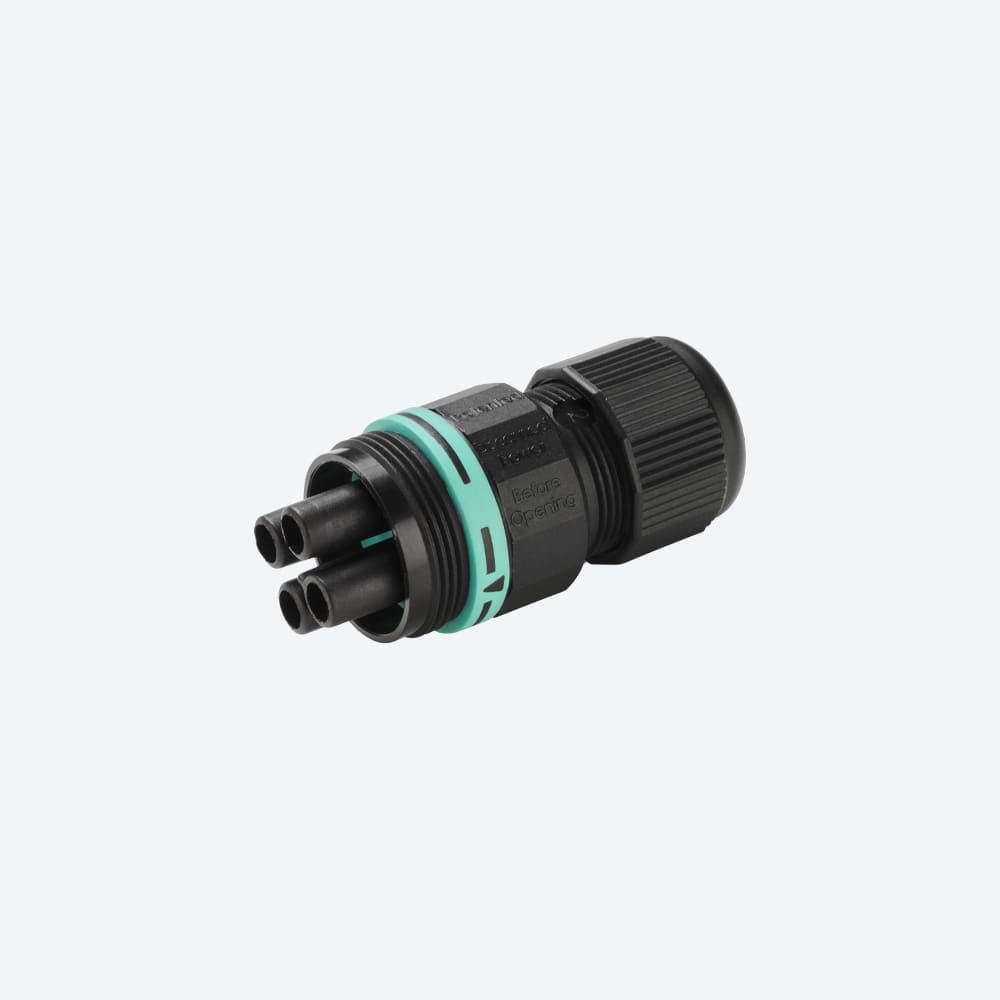 TECHNO SRL - TLHTHB.387.B3A MINI-CONNECTOR SOCKET 3P SCREW D7-12 IP6
