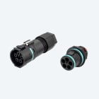 TECHNO SRL - TLHTHB.389.L4E.R KIT Mini Connettore Spina pannello 4p Vite M20 IP66/IP68/IP69