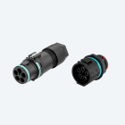 TECHNO SRL - TLHTHB.389.M5E.R KIT Mini Connettore Presa pannello 5p Vite M20 IP66/IP68/IP69