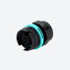 TECHNO SRL - TLHTHB.406.C8A Connettore Presa pannello 8p Vite M28 IP68