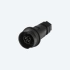 TECHNO SRL - TLHTHB.408.A2B CONNECT PLUG METAL RING 3P SCREW IP68